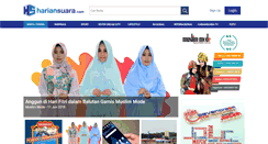 Desktop Screenshot of hariansuara.com
